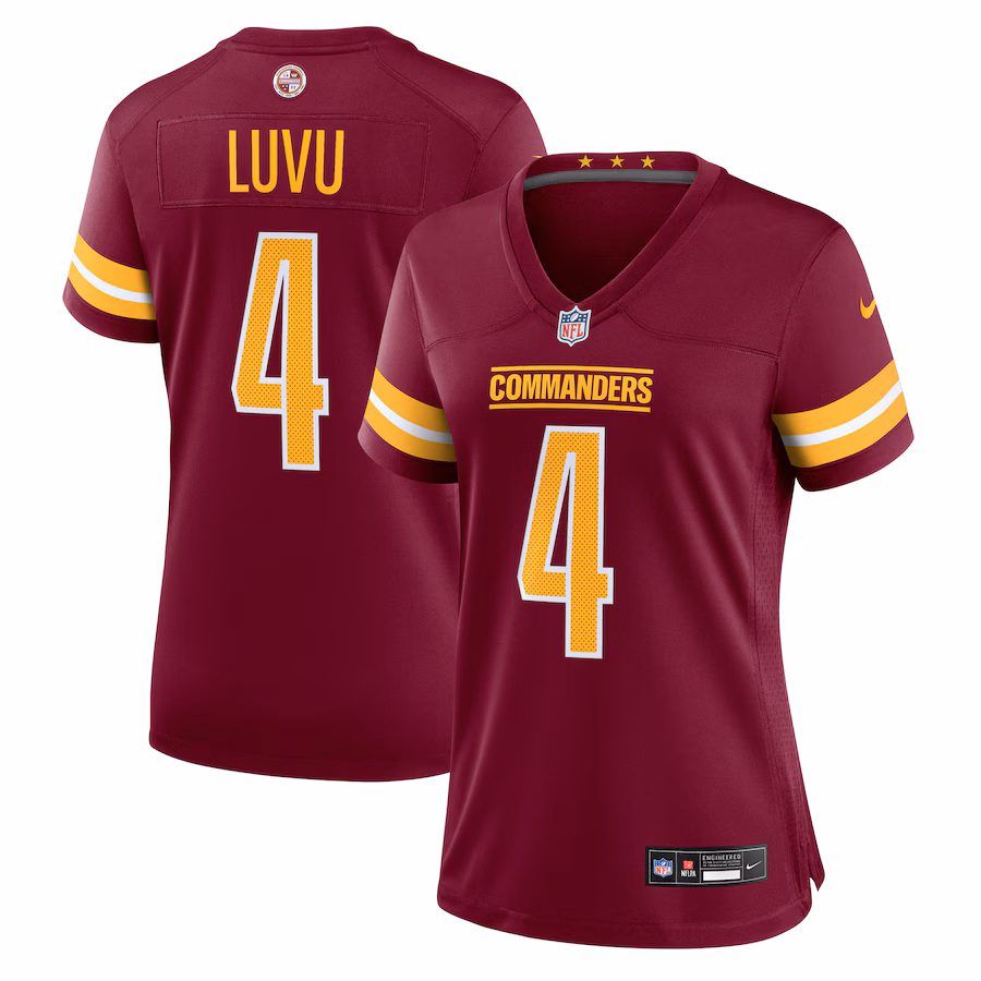 Women's Washington Commanders Frankie Luvu Nike Burgundy Team Game Jersey - Jersey