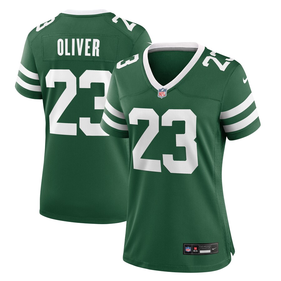 Women's New York Jets Isaiah Oliver Nike Legacy Green Game Jersey - Jersey