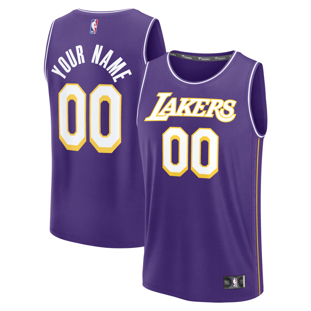 Youth Los Angeles Lakers Fanatics Purple Fast Break Custom Jersey - Statement Edition - Jersey