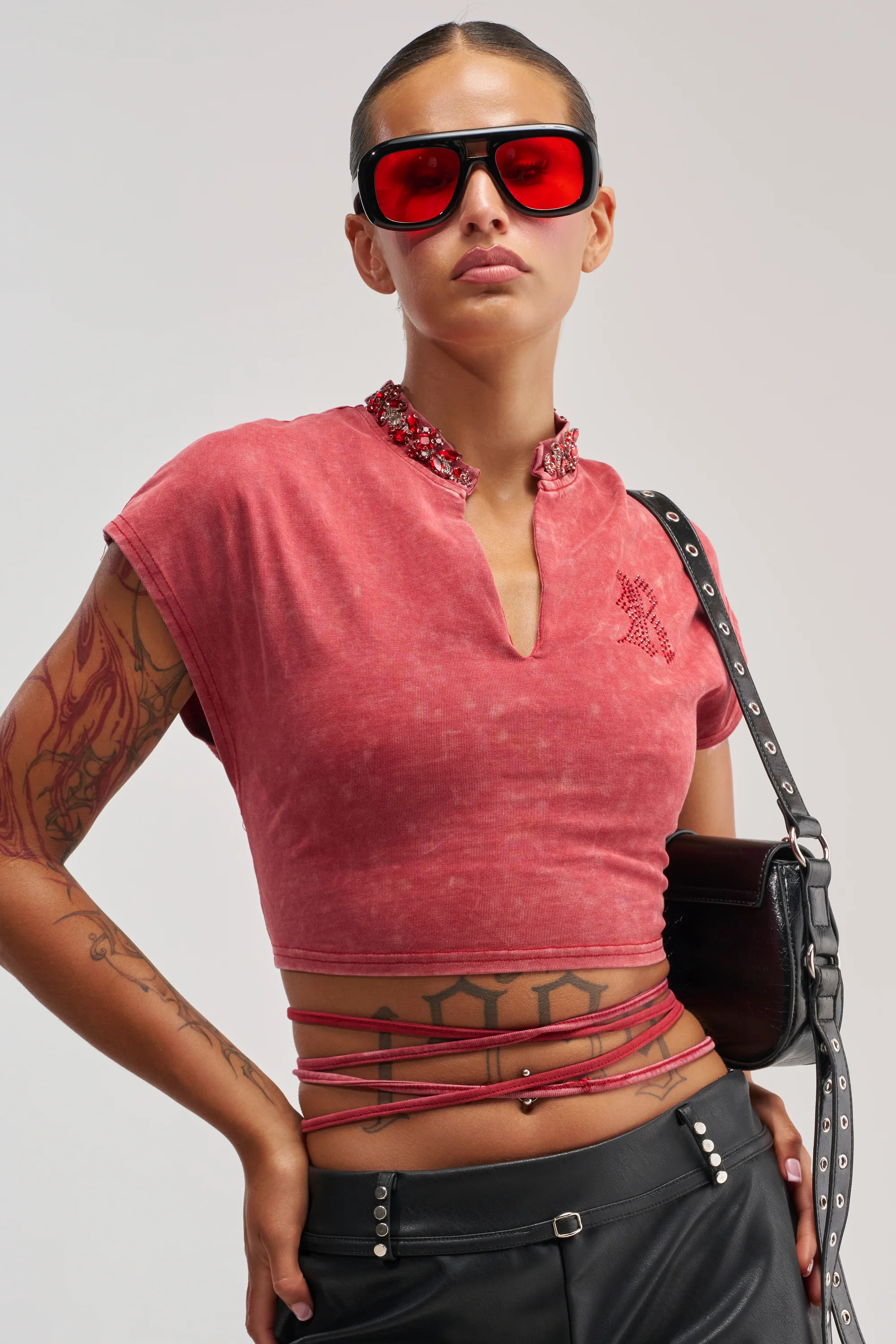 CHERRY ON TOP CROPPED TEE - Akira Wear