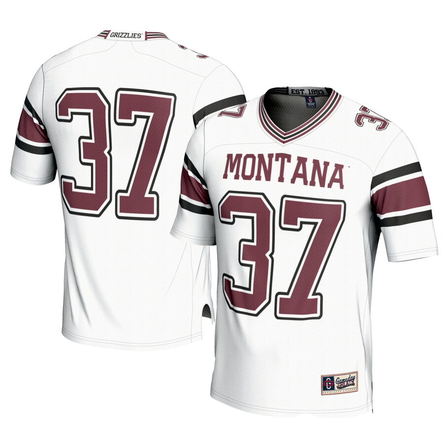 Youth GameDay Greats #1 White Montana Grizzlies Football Jersey - Jersey