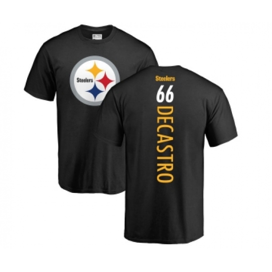 Football Pittsburgh Steelers #66 David DeCastro Black Backer T-Shirt - Jersey