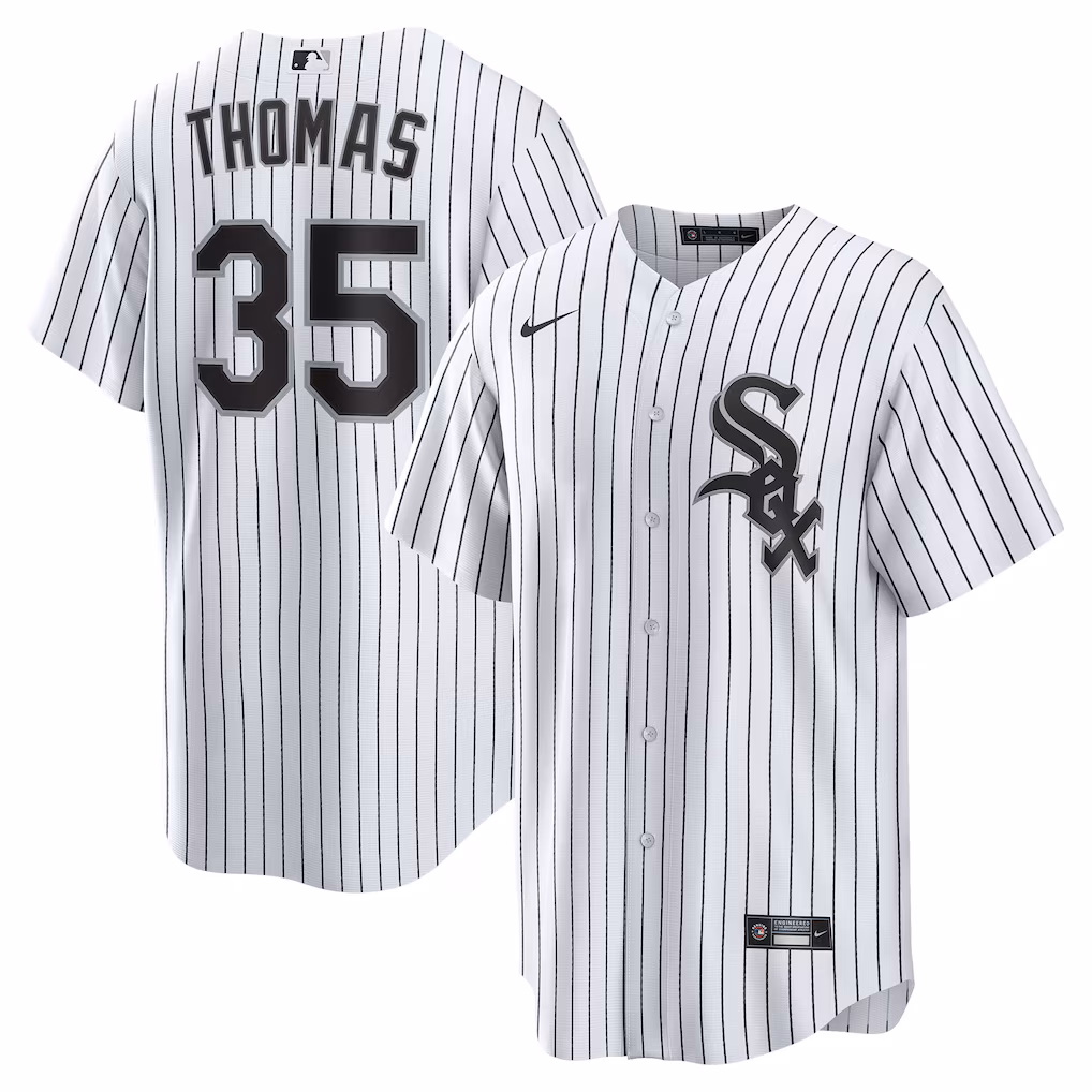 Men's Chicago White Sox Frank Thomas Nike White Home Retired Player Replica Jersey - Jersey