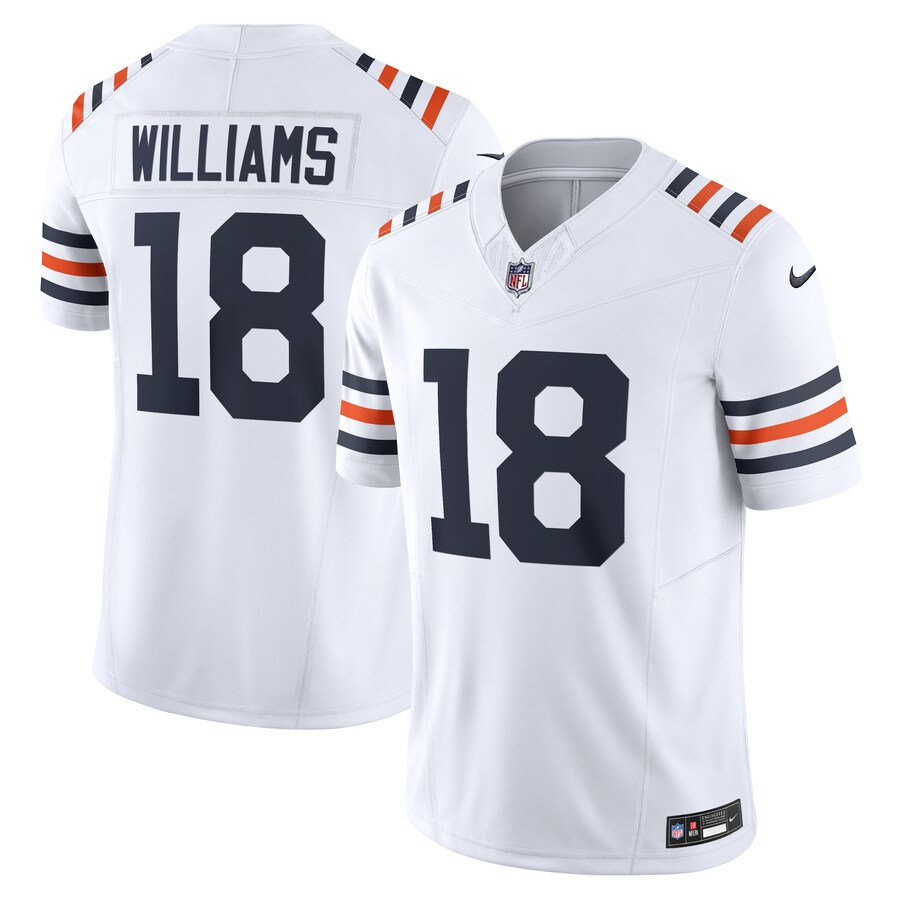 Men's Chicago Bears Caleb Williams Nike White Vapor F.U.S.E. Limited Jersey - Jersey