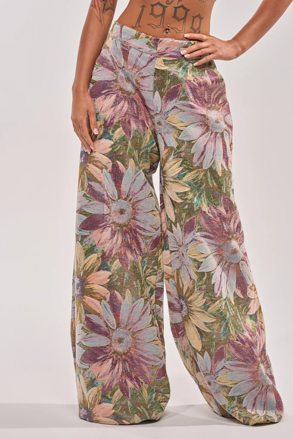SUNFLOWER FIELDS WILD LEG PANT - Akira Wear