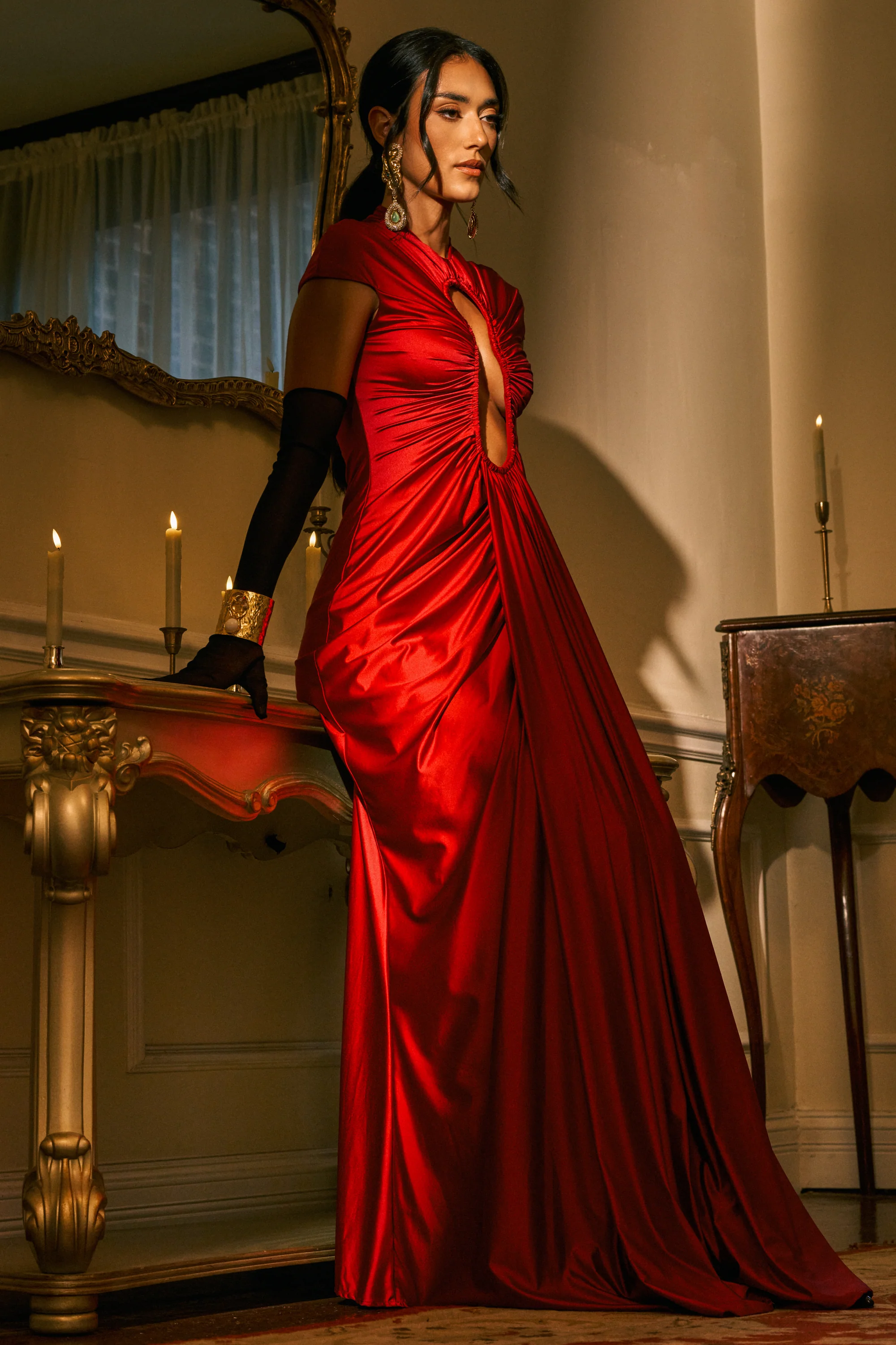 KEY TO MY HEART MAXI DRESS IN BURGUNDY - Akira Wear