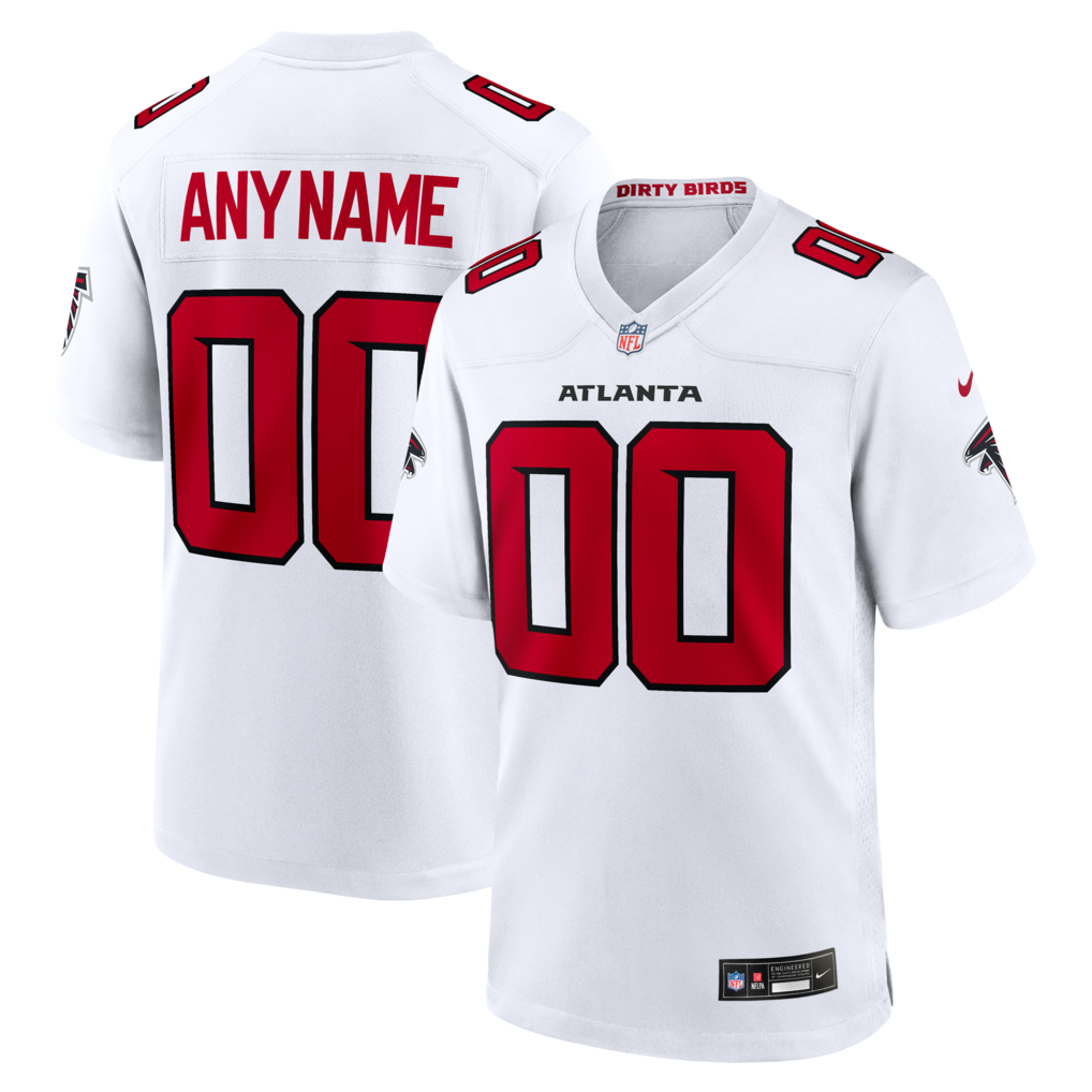 Youth Atlanta Falcons Nike White Custom Game Jersey - Jersey