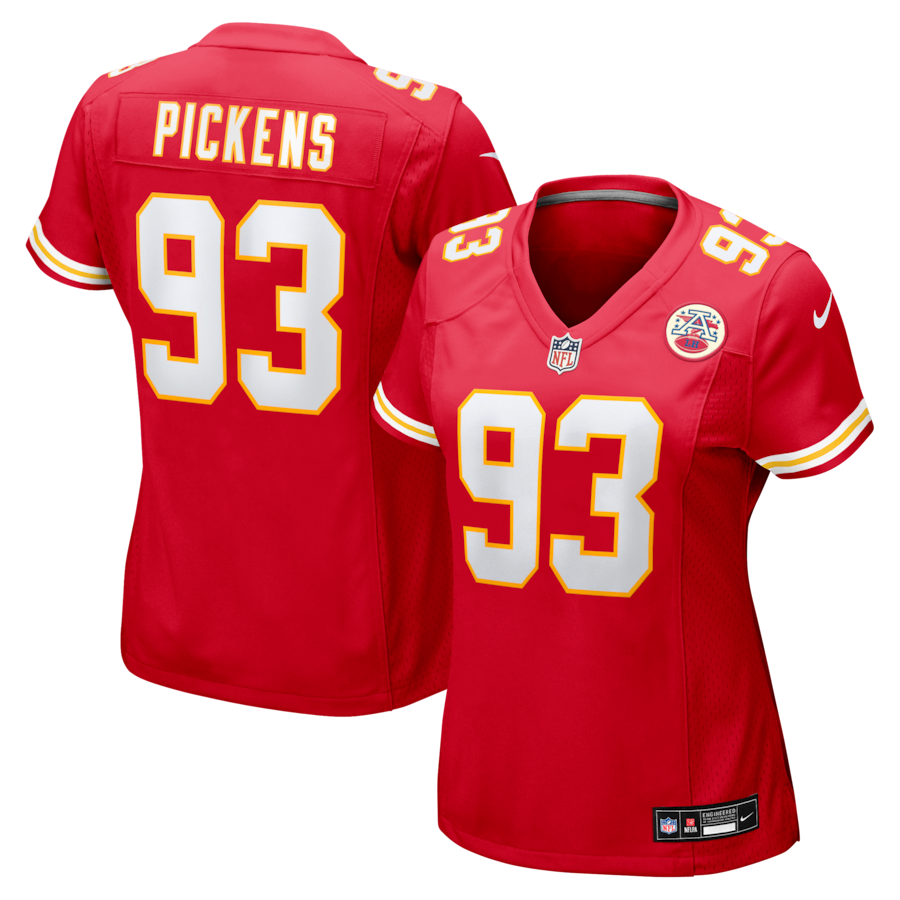 Women's Kansas City Chiefs Zacch Pickens Nike Red Team Game Jersey - Jersey