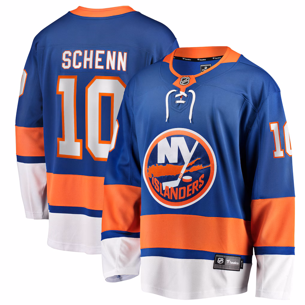 Men's New York Islanders Brayden Schenn Fanatics Blue Home Breakaway Jersey - Jersey
