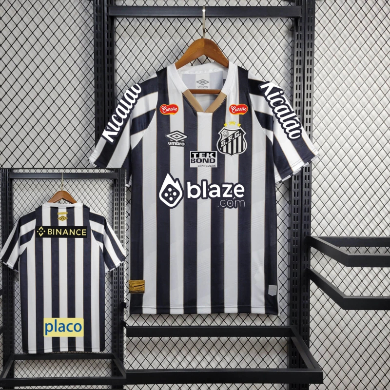 Santos FC Soccer Jersey Away Custom Shirt All Sponsor 2024 - Jersey