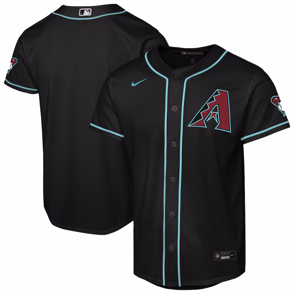 Youth Arizona Diamondbacks Nike Black Alternate Stadium Jersey - Jersey