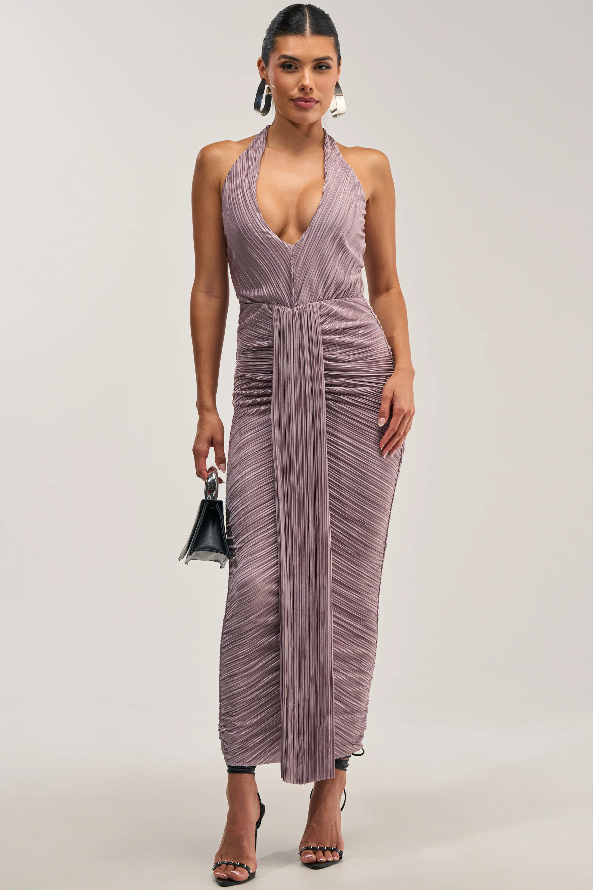 SARAH SLINKY DRESS IN MAUVE - Akira Wear