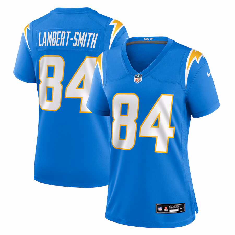 Women's Los Angeles Chargers KeAndre Lambert-Smith Nike Powder Blue Team Game Jersey - Jersey