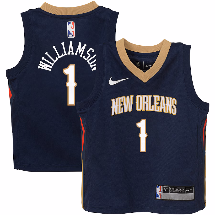 Toddler New Orleans Pelicans Zion Williamson Nike Navy Swingman Player Jersey - Icon Edition - Jersey