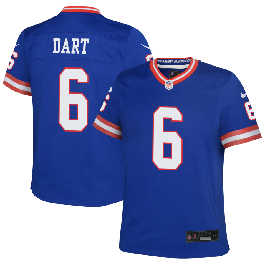 Youth New York Giants Jaxson Dart Nike Royal Alternate 2 Game Jersey - Jersey