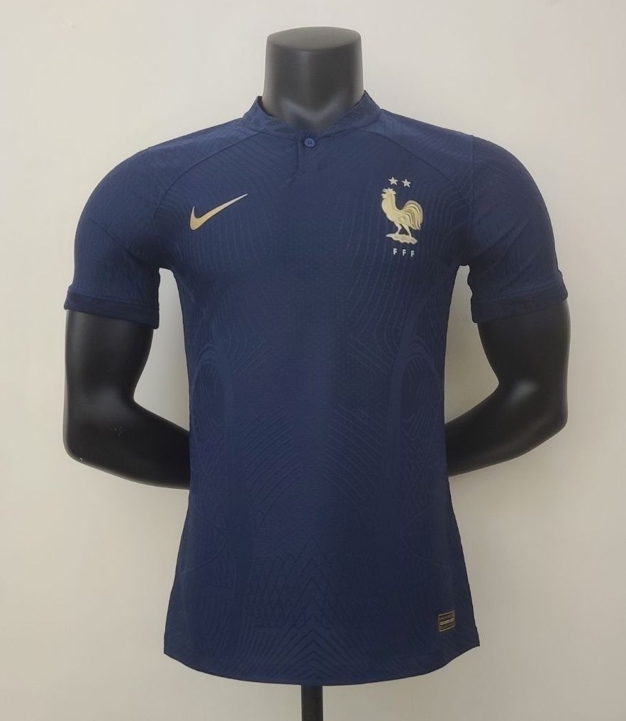 France Retro Soccer Jersey Home Shirt World Cup 2022 - Jersey