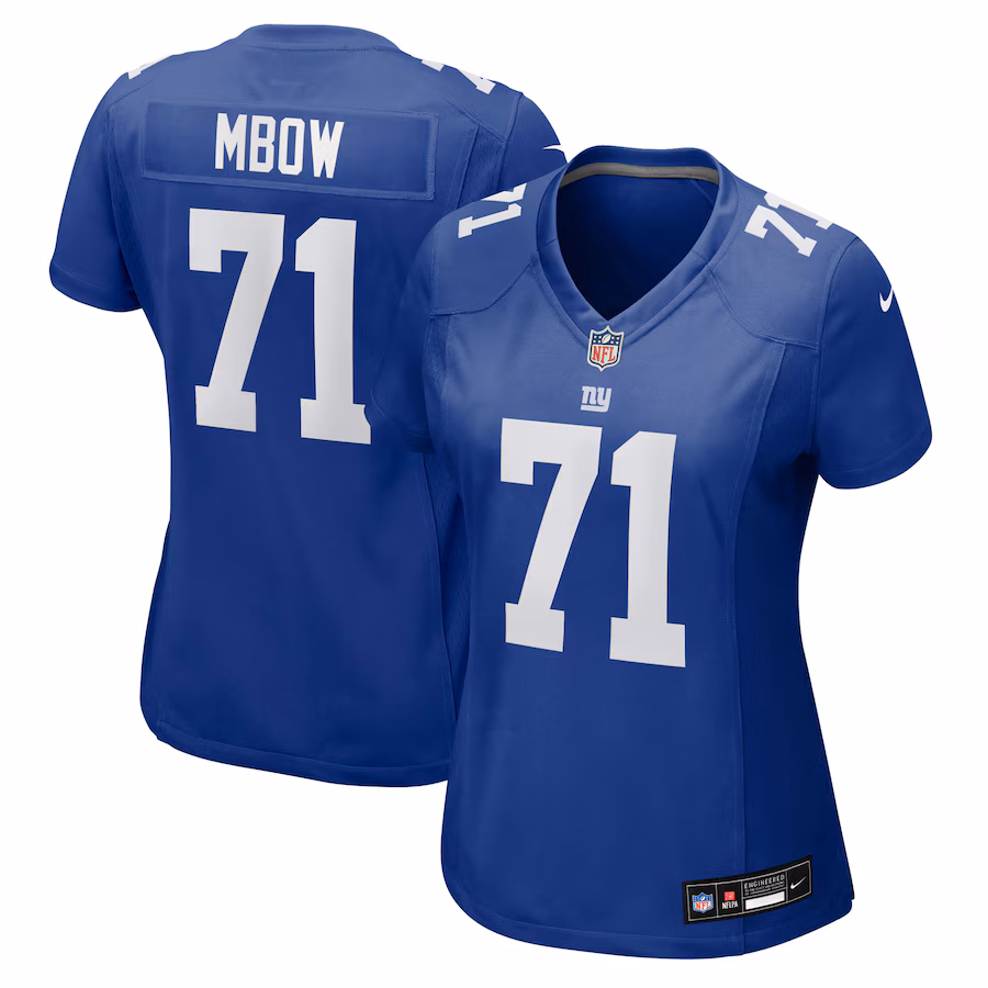 Women's New York Giants Marcus Mbow Nike Royal Team Game Jersey - Jersey