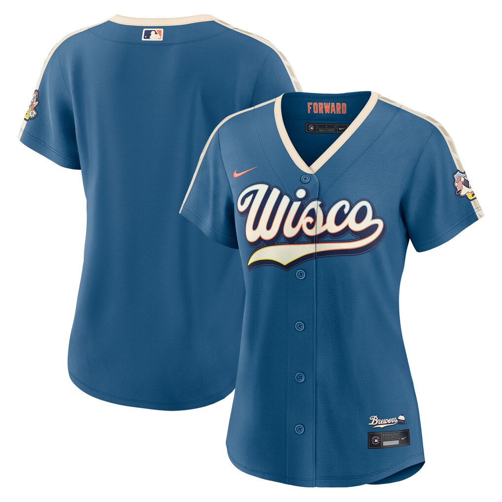 Women's Milwaukee Brewers  Nike Mineral Blue 2026 City Connect Stadium Jersey - Jersey