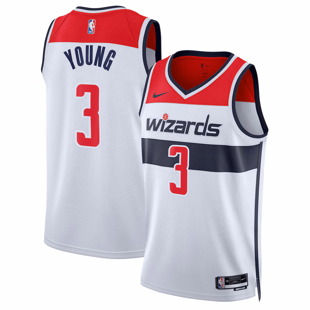 Unisex Washington Wizards Trae Young Nike White Swingman Jersey - Association Edition - Jersey