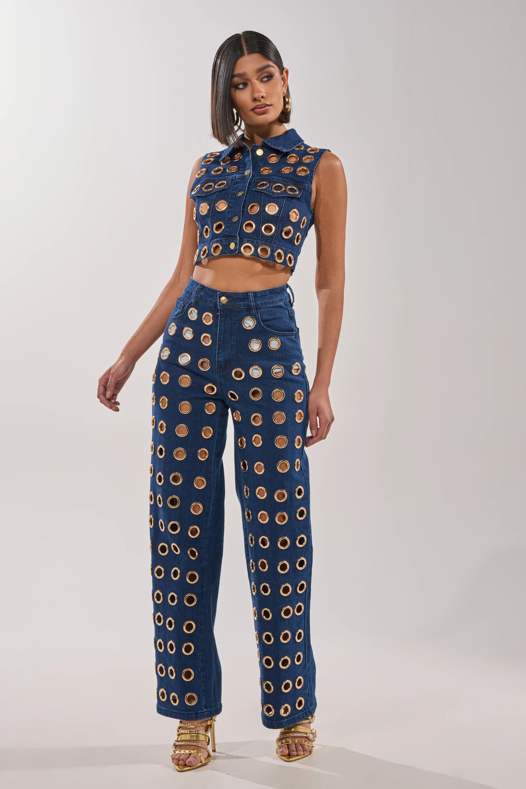 SEE THROUGH ME WIDE LEG DENIM - Akira Wear