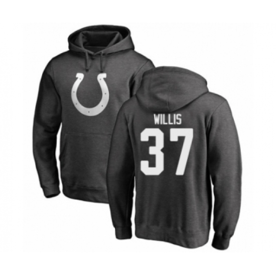 Football Indianapolis Colts #37 Khari Willis Ash One Color Pullover Hoodie - Jersey