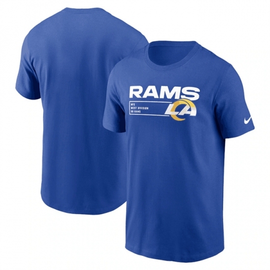Men's Los Angeles Rams Blue Division Essential T Shirt - Jersey