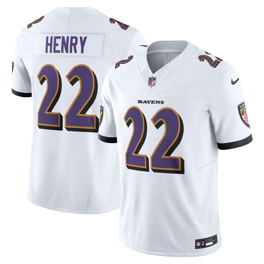 Men's Baltimore Ravens Derrick Henry Nike White Vapor F.U.S.E. Limited Jersey - Jersey
