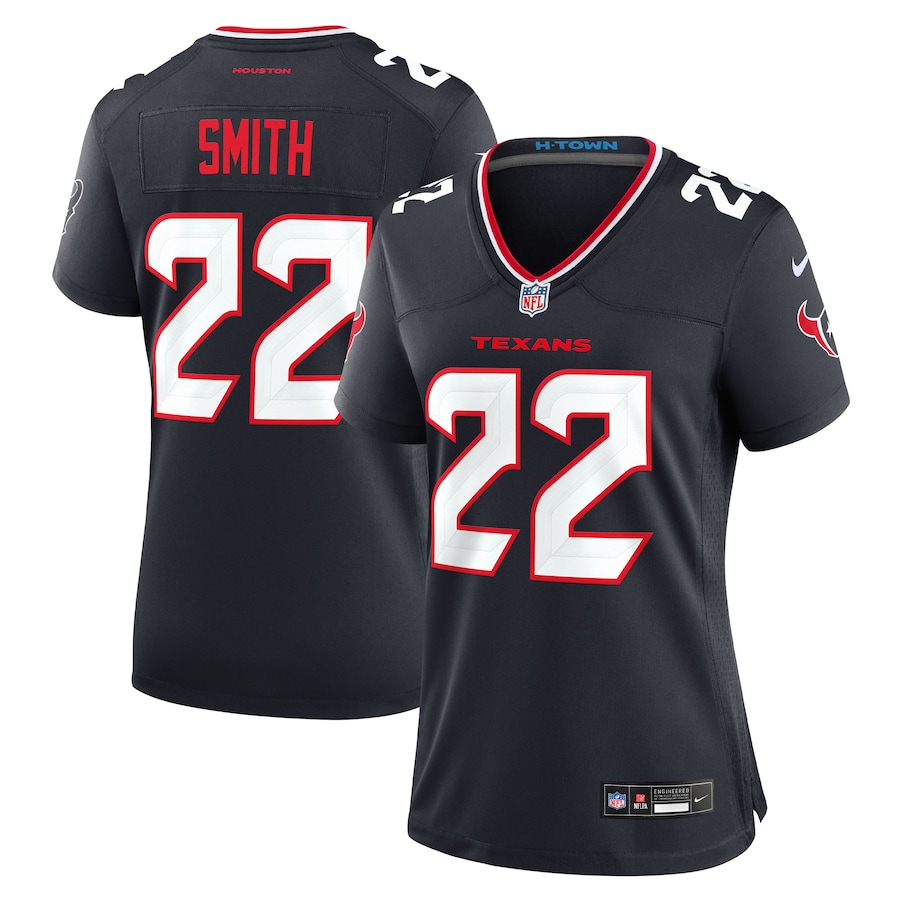 Women's Houston Texans Jaylin Smith Nike Navy Team Game Jersey - Jersey