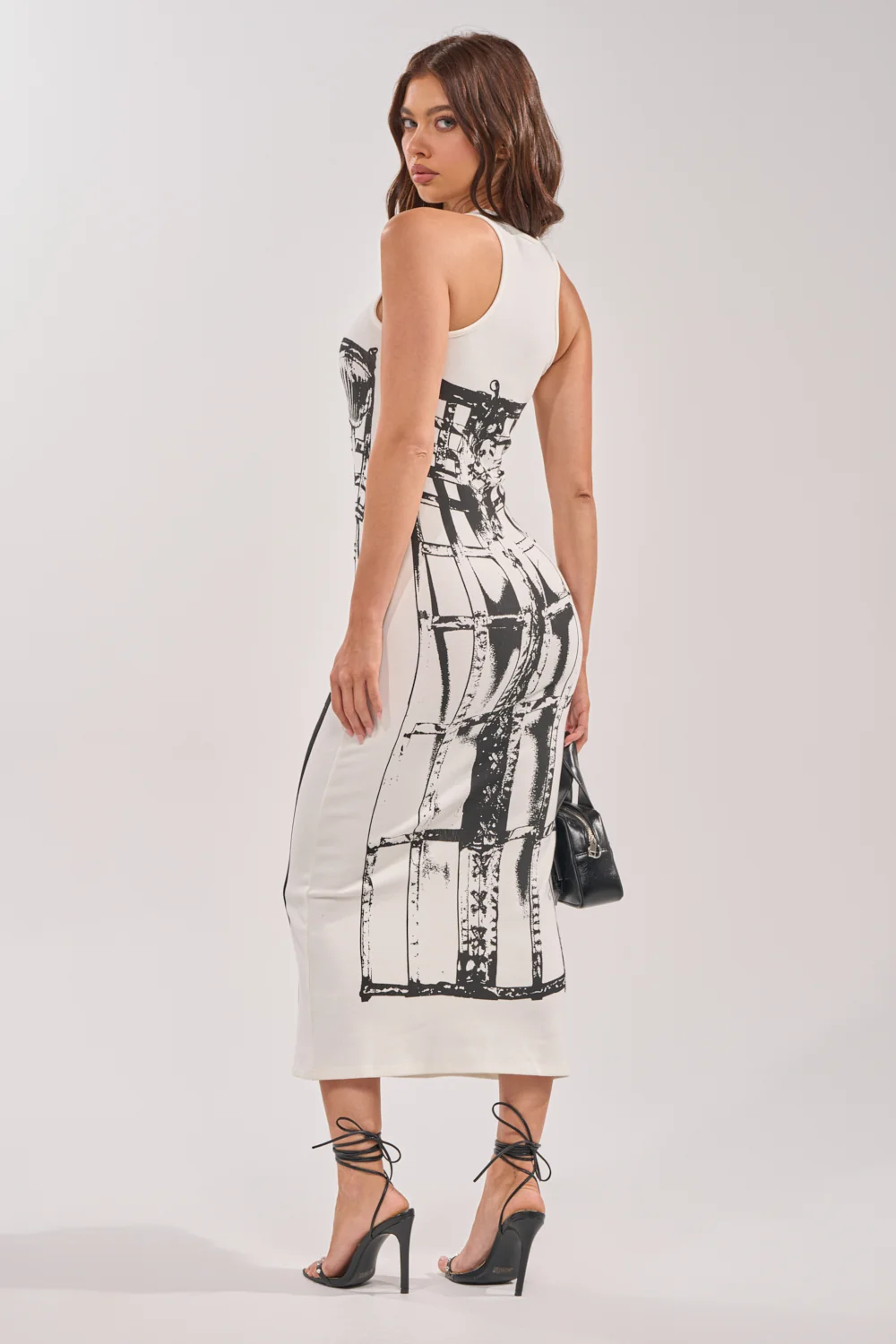 BREAK FREE PRINTED MIDI DRESS - Akira Wear