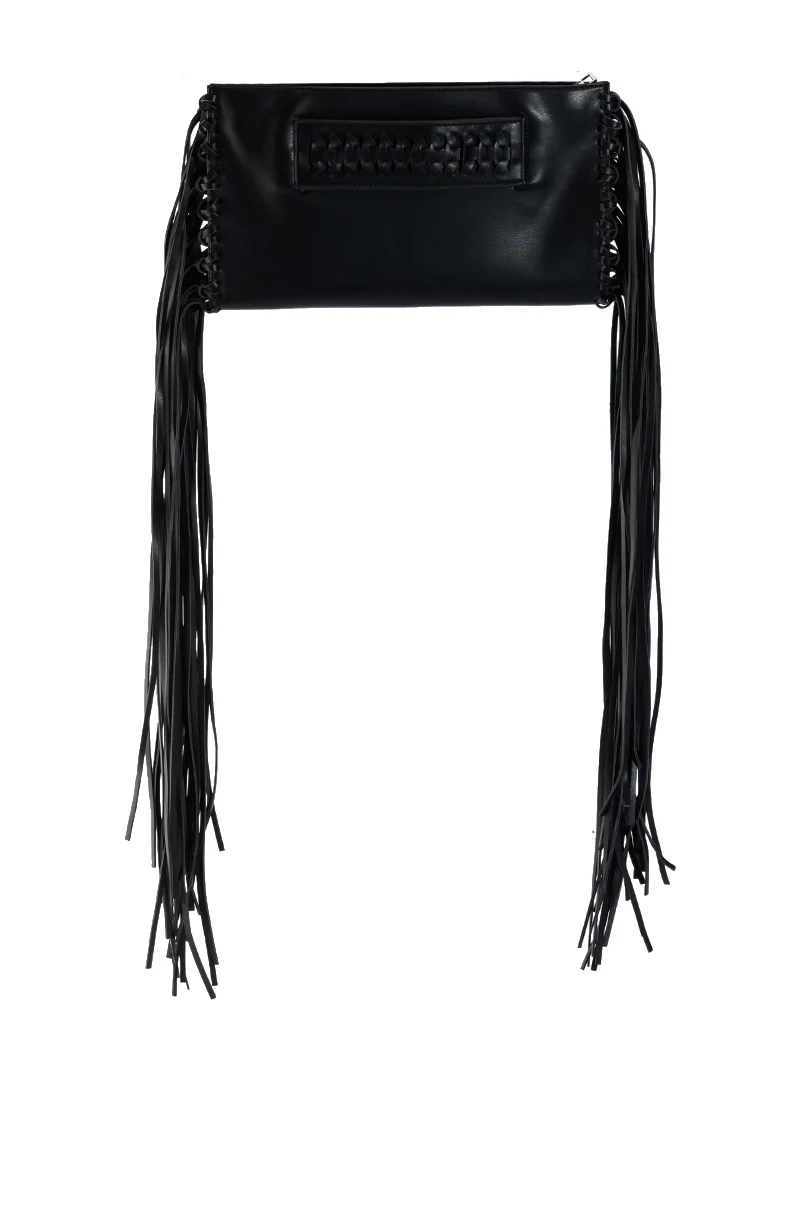 FINER THINGS FRINGE CLUTCH - Akira Wear