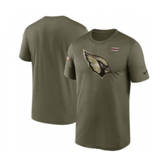 Men's Arizona Cardinals Football Olive 2021 Salute To Service Legend Performance T-Shirt - Jersey
