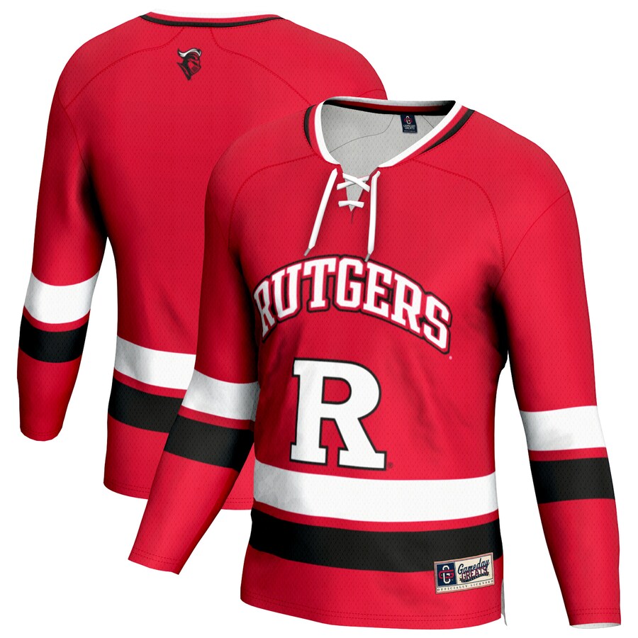 Men's GameDay Greats Scarlet Rutgers Scarlet Knights Hockey Jersey - Jersey