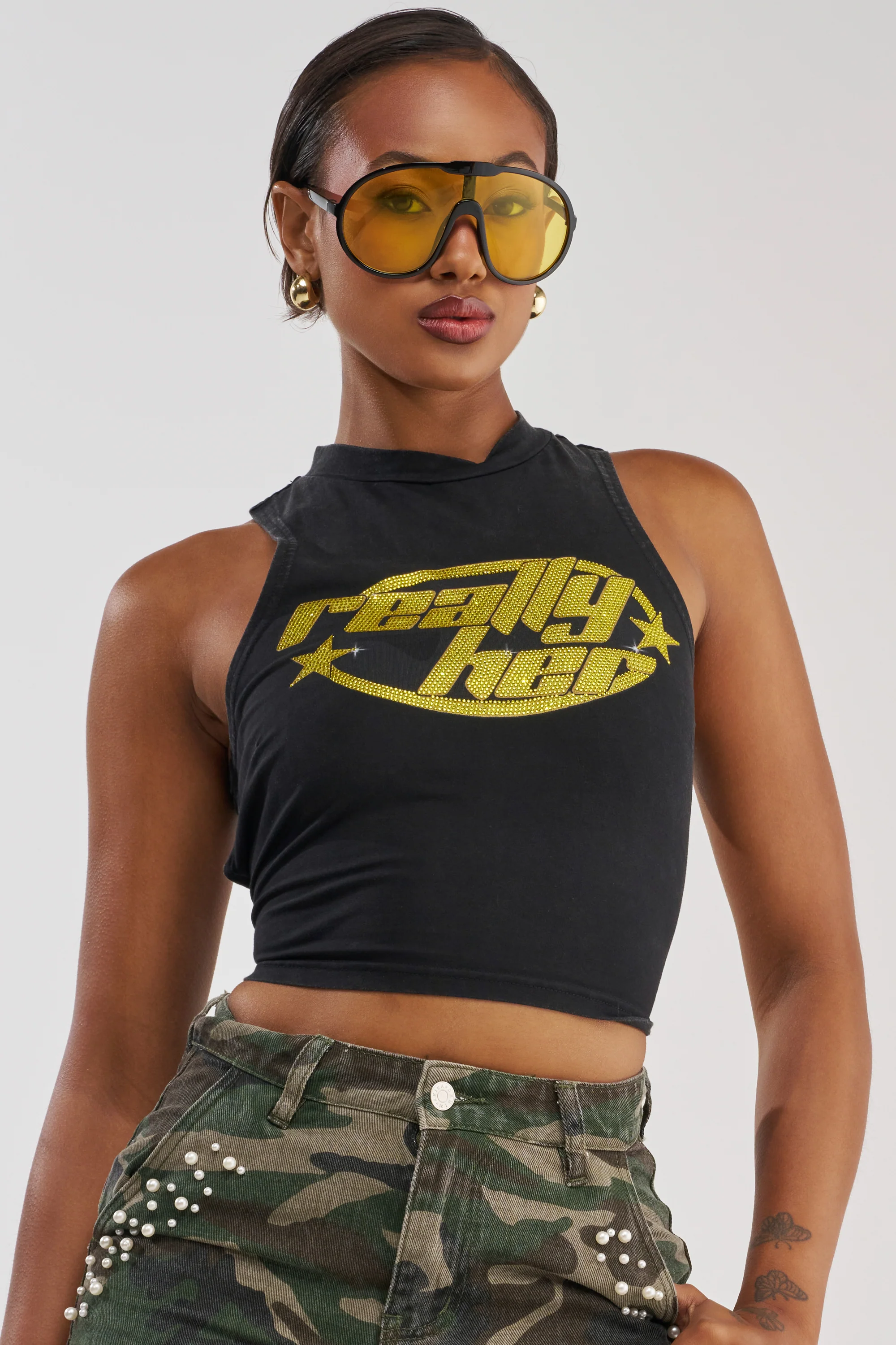 REALLY HER TIE-BACK TANK TOP - Akira Wear
