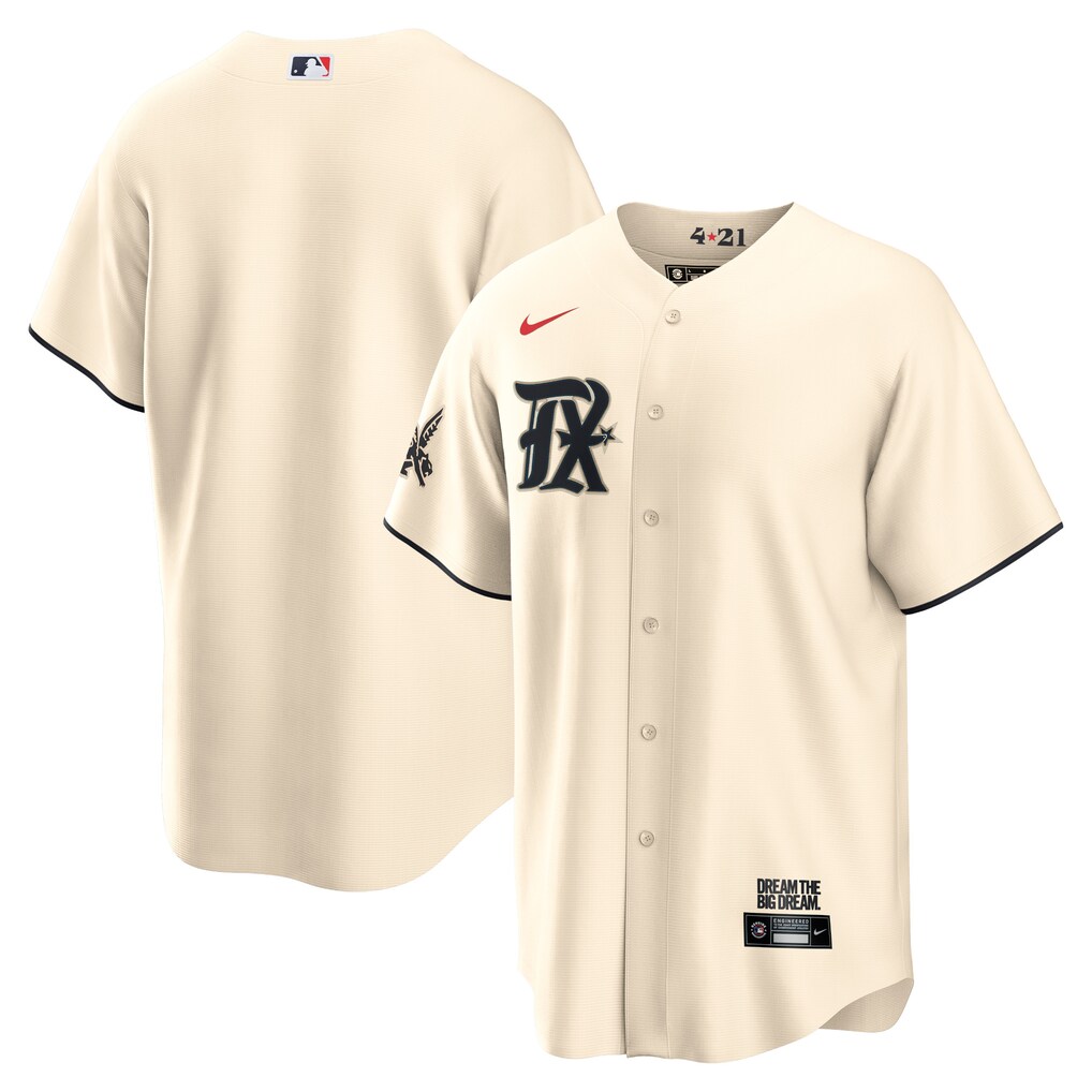 Men's Texas Rangers  Nike Cream City Connect Replica Jersey - Jersey