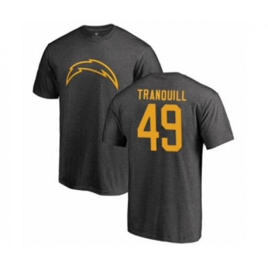 Football Los Angeles Chargers #49 Drue Tranquill Ash One Color T-Shirt - Jersey