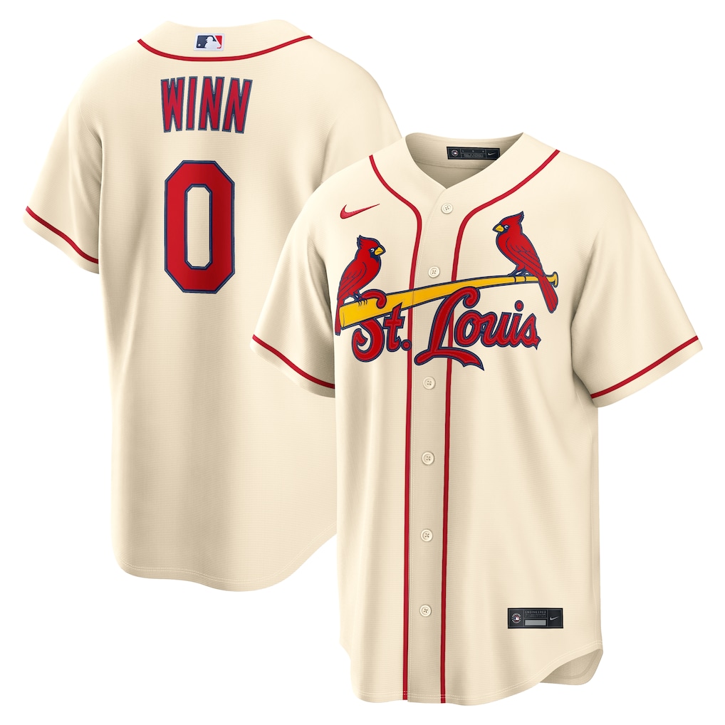 Men's St. Louis Cardinals Masyn Winn Nike Cream Alternate Replica Jersey - Jersey