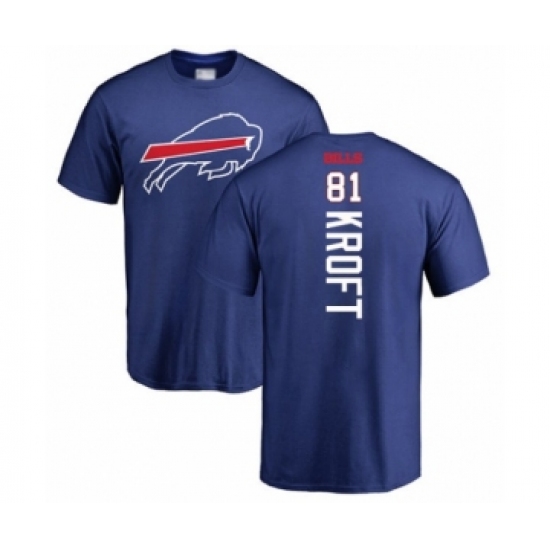 Football Buffalo Bills #81 Tyler Kroft Royal Blue Backer T-Shirt - Jersey