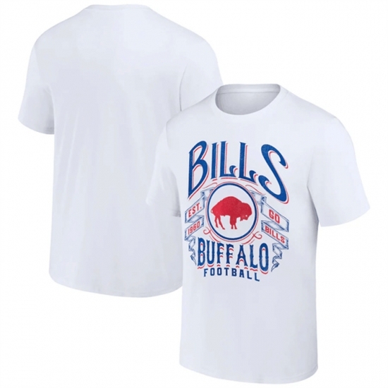 Men's Buffalo Bills White X Darius Rucker Collection Vintage Football T Shirt - Jersey