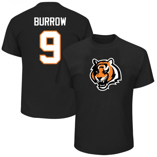 Men's Cincinnati Bengals #9 Joe Burrow Black Big & Tall Eligible Receiver III Name & Number T-Shirt.webp - Jersey