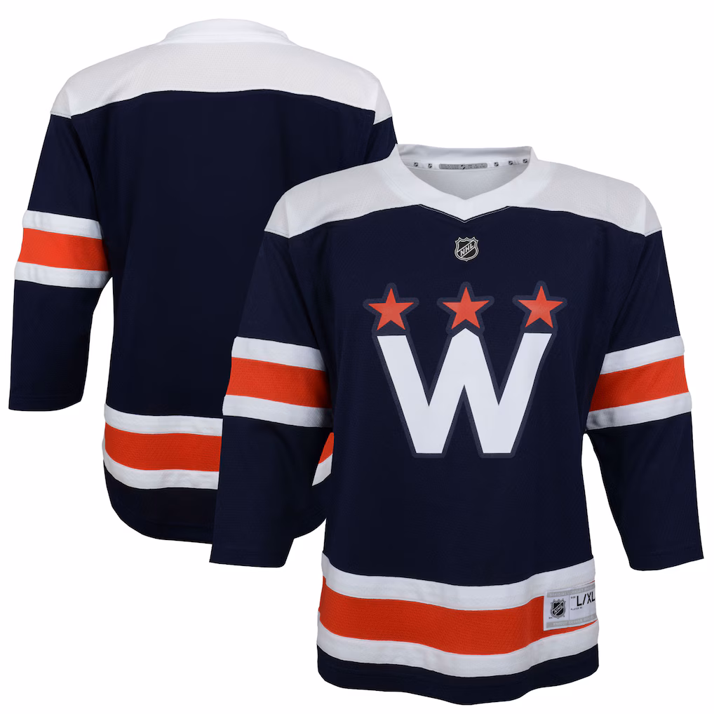 Preschool Washington Capitals Navy 2020/21 Alternate Replica Jersey - Jersey
