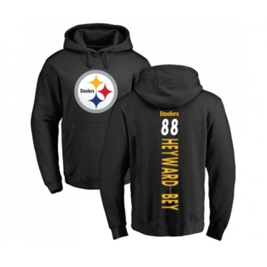 Football Pittsburgh Steelers #88 Darrius Heyward-Bey Black Backer Pullover Hoodie - Jersey