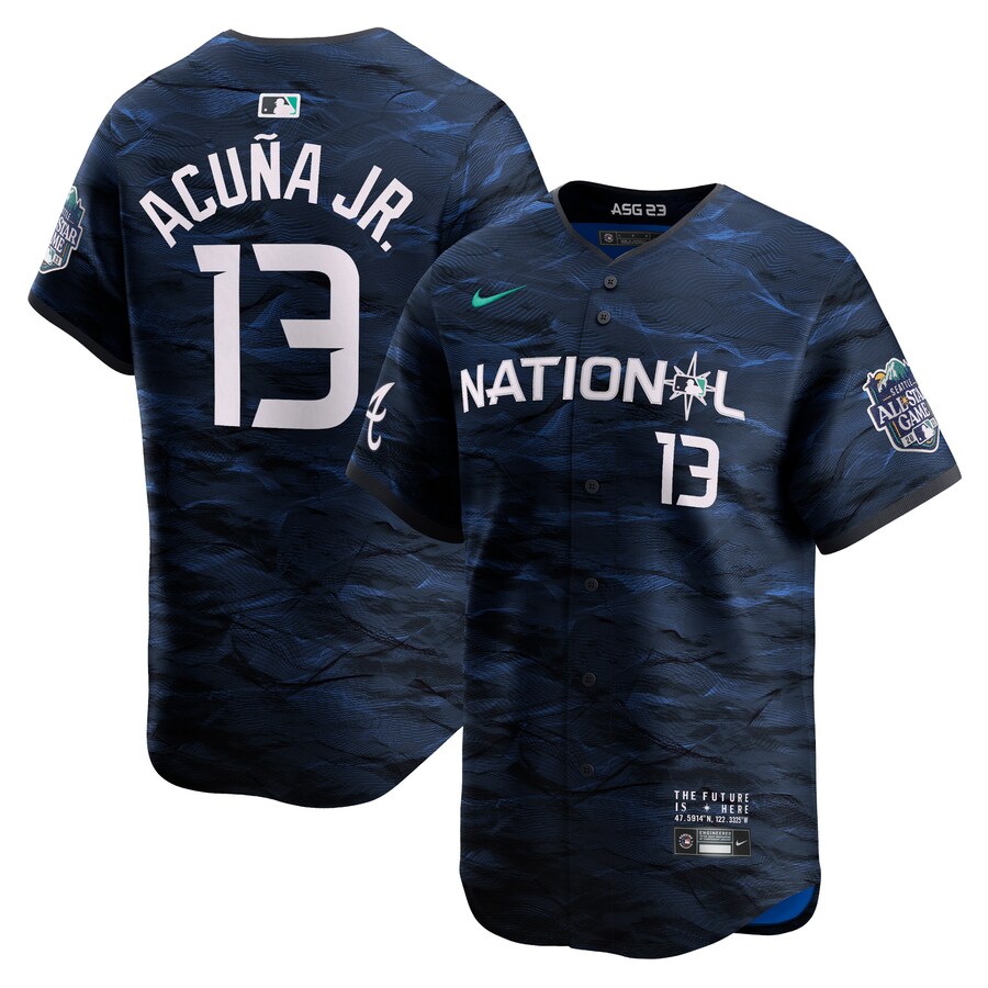 Men's National League Ronald Acuña Jr. Nike Royal 2023 MLB All-Star Game Limited Player Jersey - Jersey