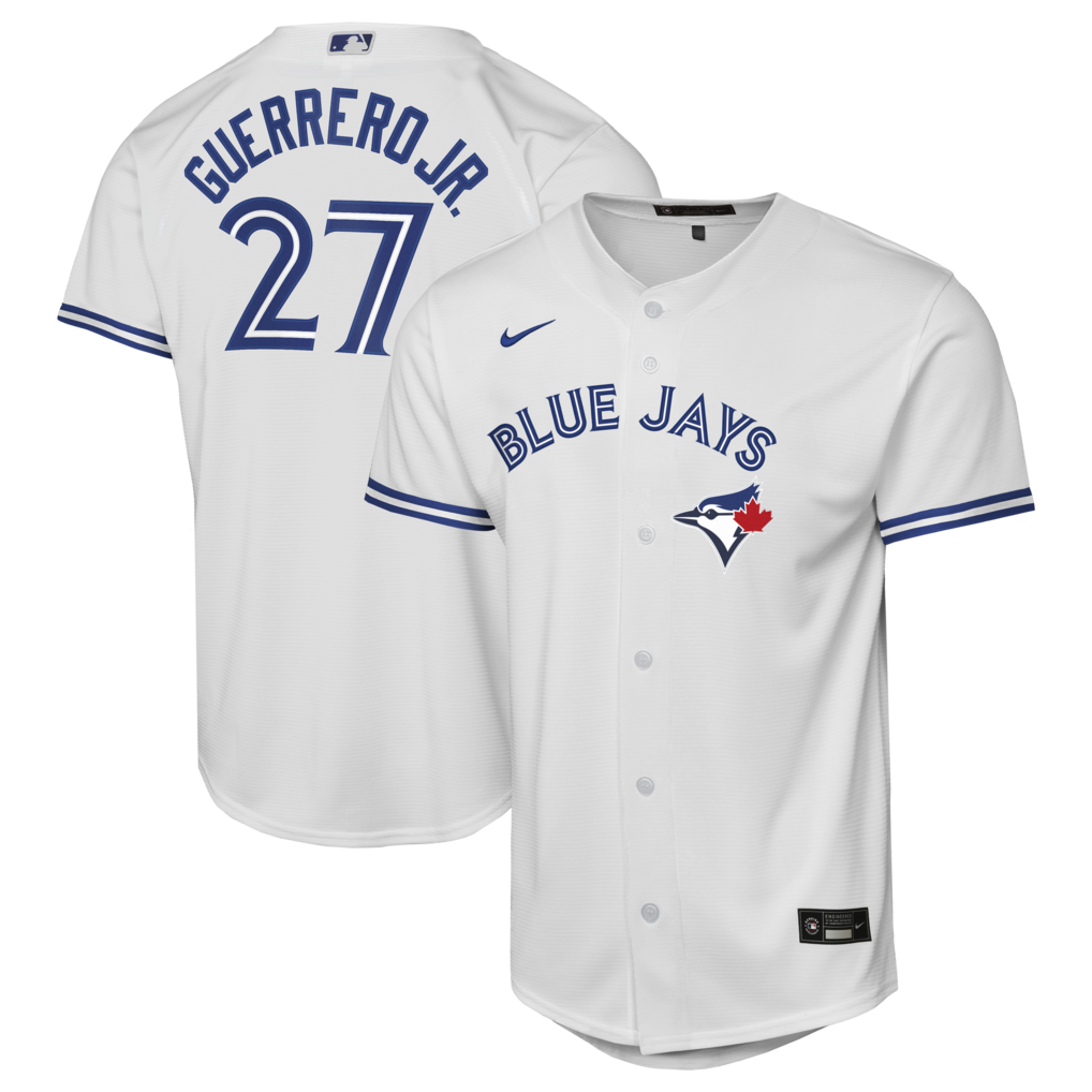 Youth Toronto Blue Jays Vladimir Guerrero Jr. Nike White Home Baseline Jersey - Jersey