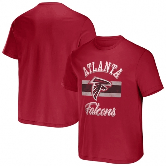Men's Atlanta Falcons Red X Darius Rucker Collection Stripe T Shirt - Jersey
