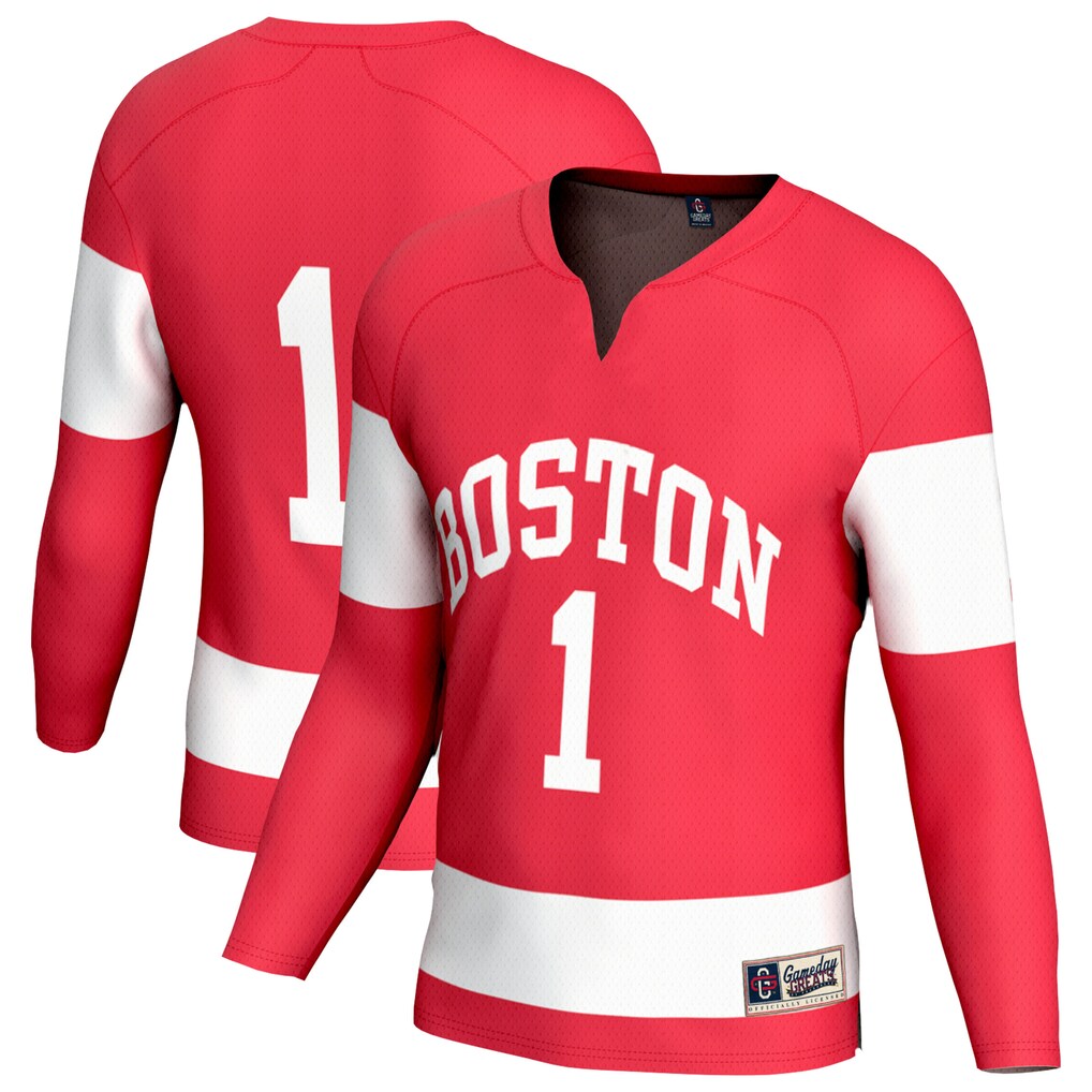 Youth GameDay Greats Scarlet Boston University Lightweight Collegiate Women's Hockey Fashion Jersey - Jersey