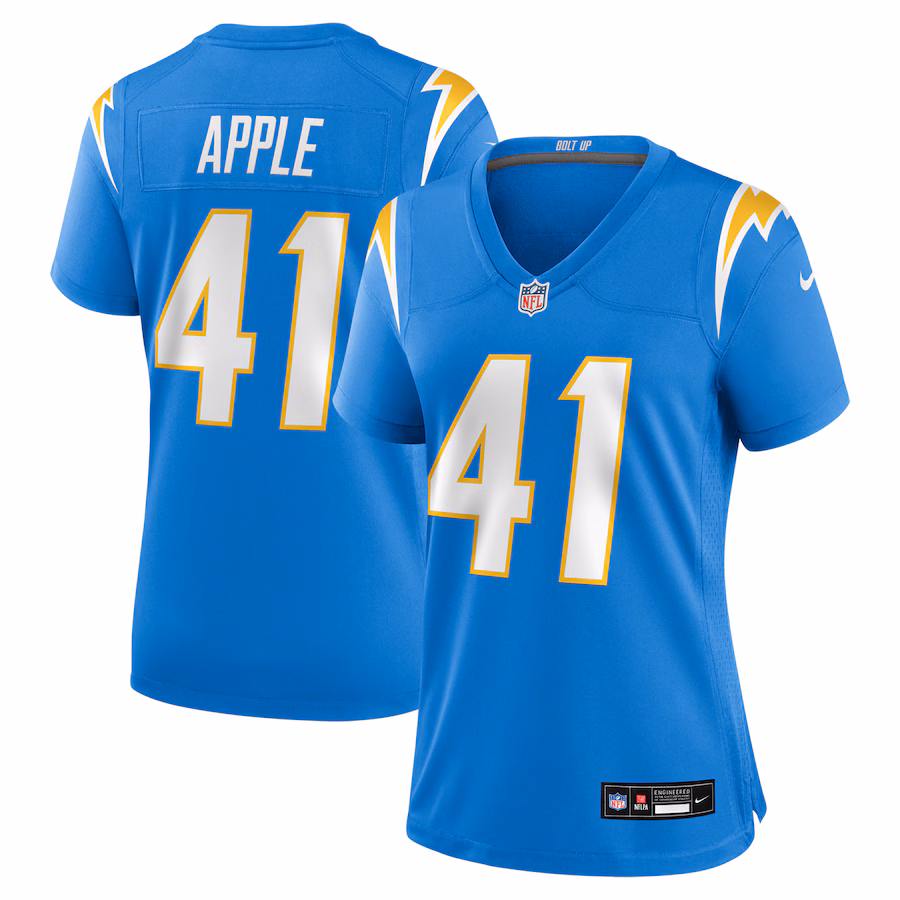 Women's Los Angeles Chargers Eli Apple Nike Powder Blue Team Game Jersey - Jersey