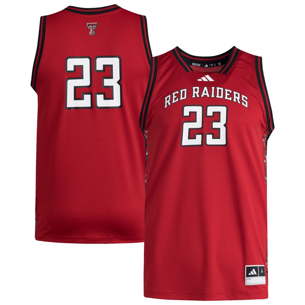 Men's adidas #23 Red Texas Tech Red Raiders Replica Swingman Jersey - Jersey