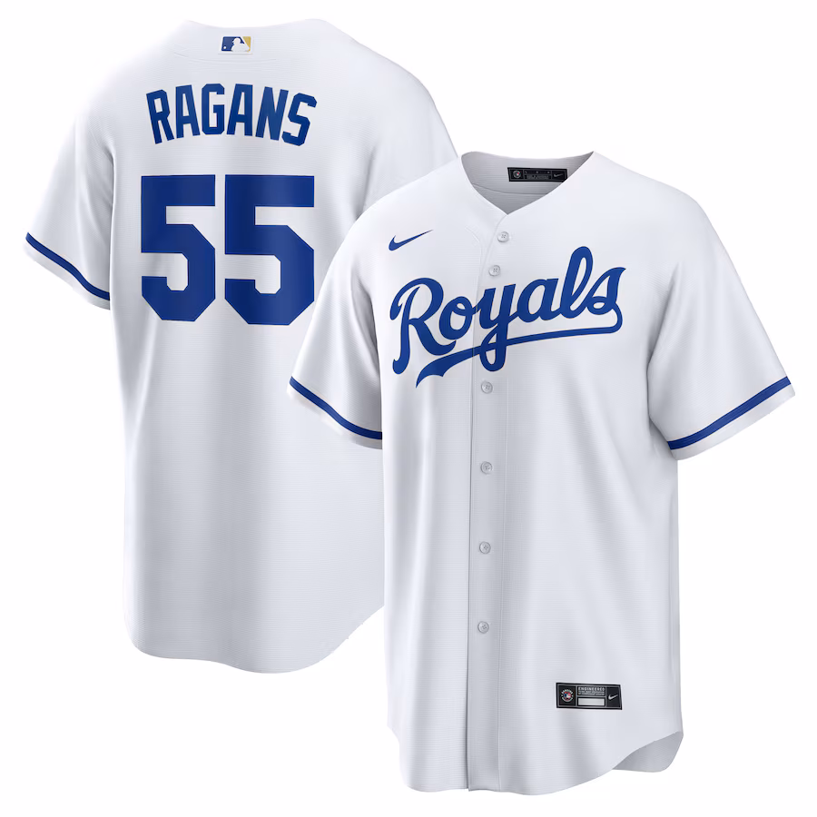 Men's Kansas City Royals Cole Ragans Nike White Home Replica Jersey - Jersey