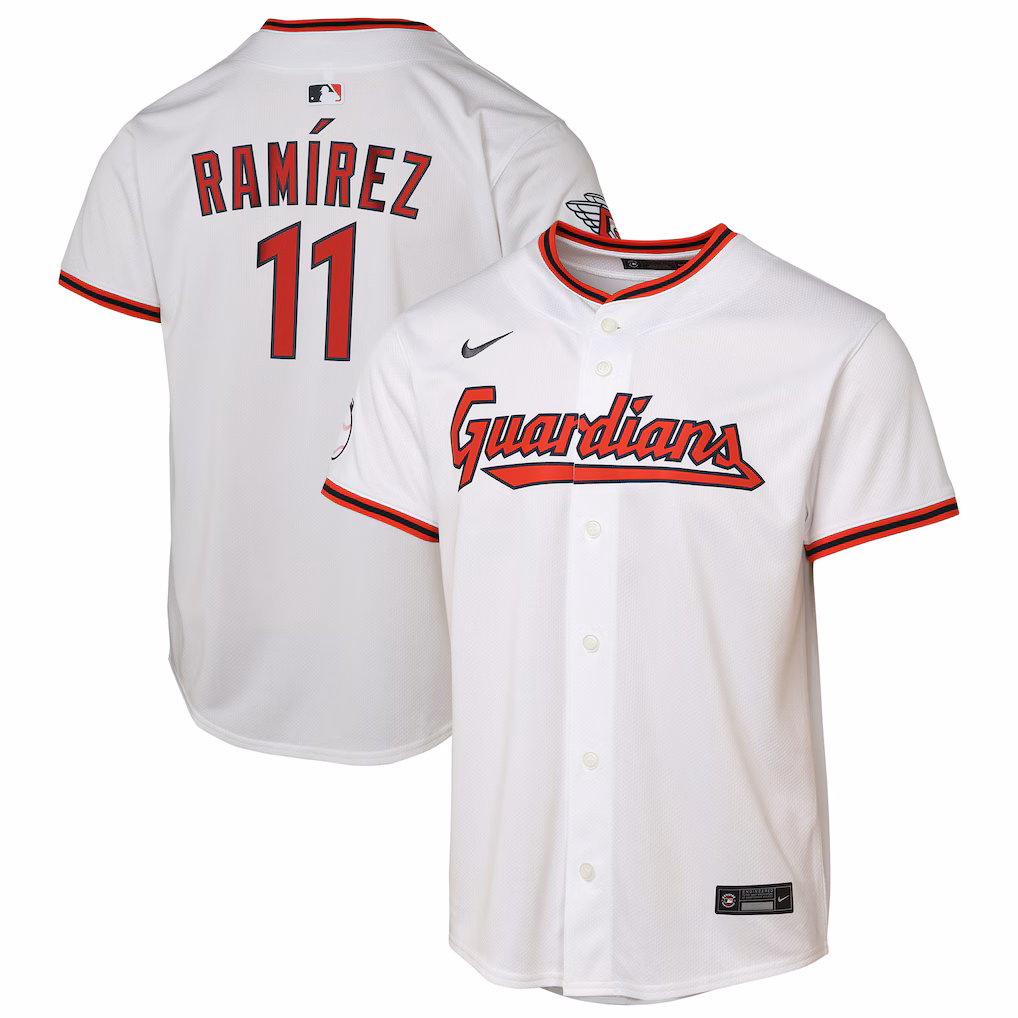 Youth Cleveland Guardians José Ramírez Nike White Home  Limited Player Jersey - Jersey