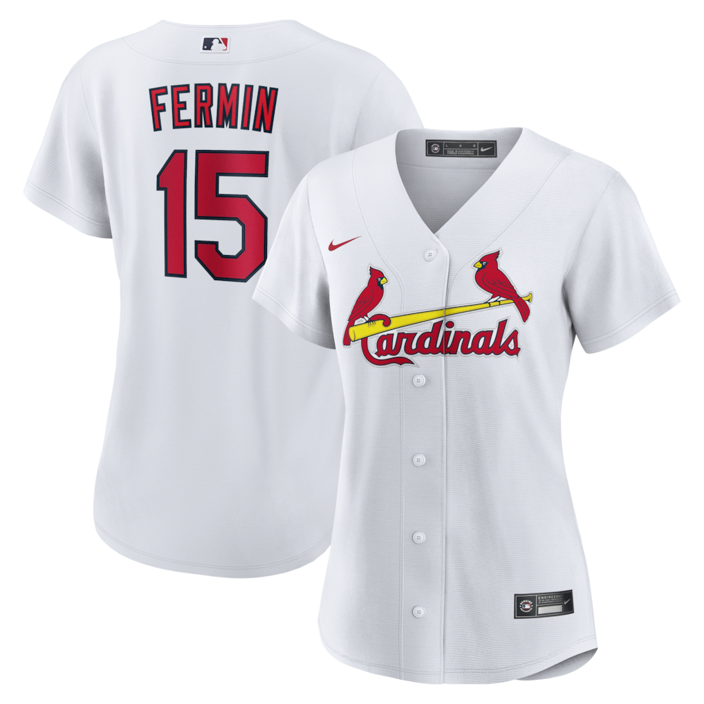 Women's St. Louis Cardinals José Fermín Nike White Home Replica Jersey - Jersey